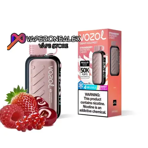 Vozol Gear Ice Sweet Strawberry Raspberry Cherry disposable vape