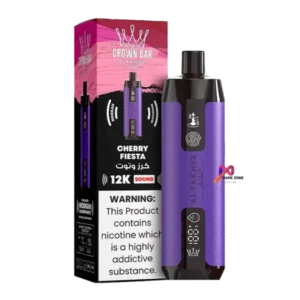 AL Fakher Crown Bar Sound 12000 puffs Cherry Fiesta 5mg - Egypt